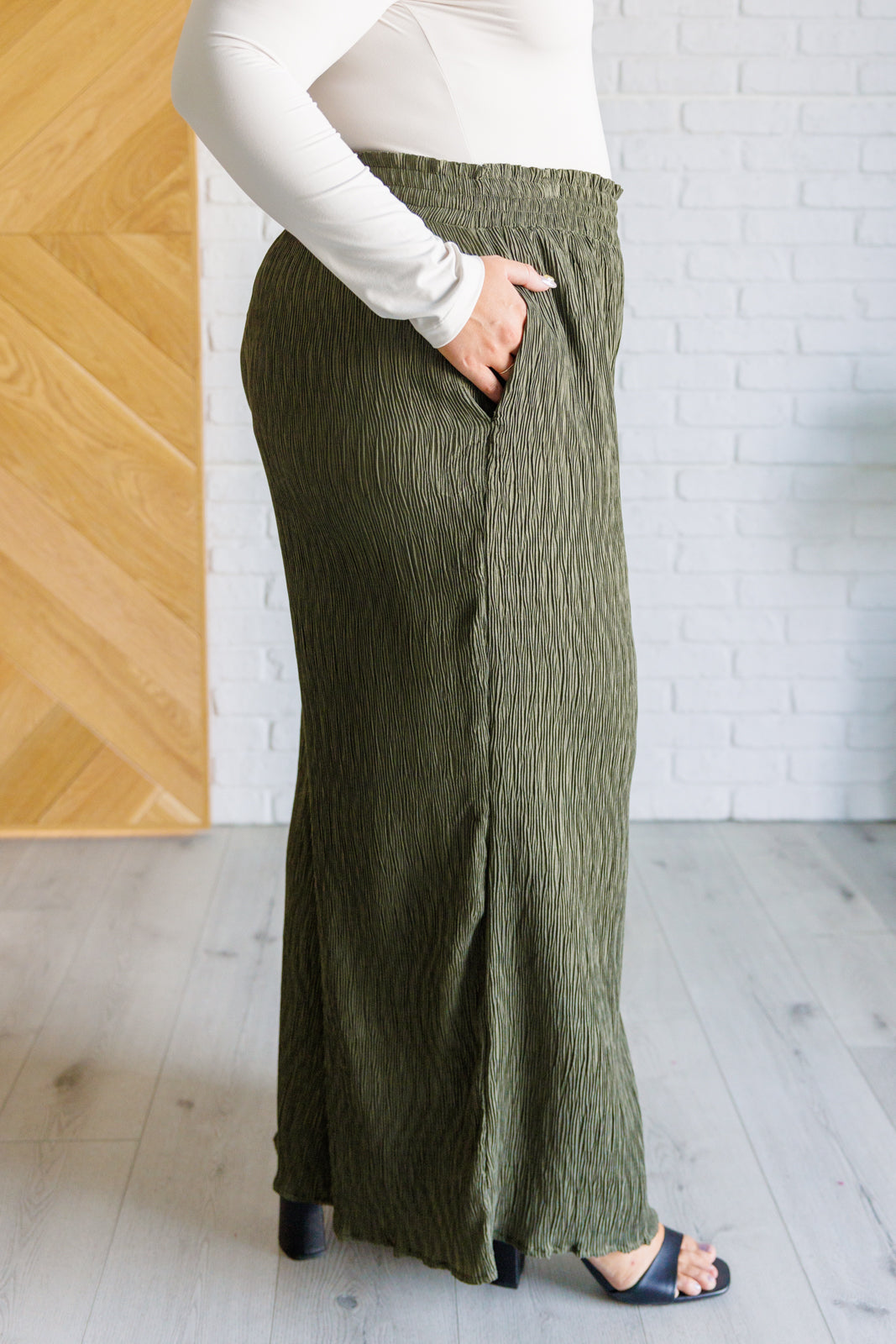 Harmony High Rise Wide Pants in Olive-Bottoms-Ave Shops-[option4]-[option5]-[option6]-[option7]-[option8]-Shop-Boutique-Clothing-for-Women-Online