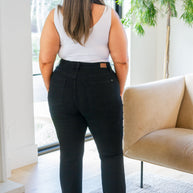 Judy Blue Harriet High Rise Button Fly Bootcut Jeans in Black-Denim-Ave Shops-[option4]-[option5]-[option6]-[option7]-[option8]-Shop-Boutique-Clothing-for-Women-Online