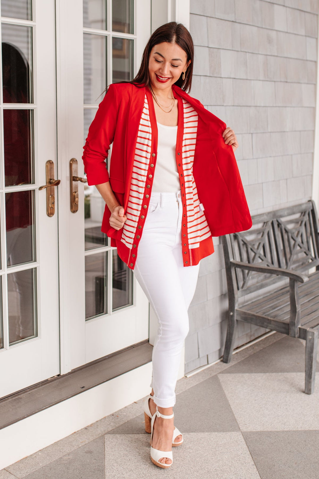 Have You Heard Cardigan in Red-Womens-Ave Shops-[option4]-[option5]-[option6]-[option7]-[option8]-Shop-Boutique-Clothing-for-Women-Online