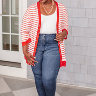 Have You Heard Cardigan in Red-Womens-Ave Shops-[option4]-[option5]-[option6]-[option7]-[option8]-Shop-Boutique-Clothing-for-Women-Online