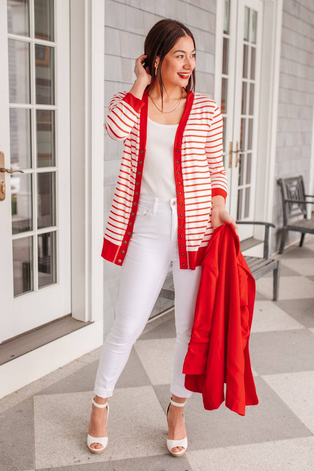 Have You Heard Cardigan in Red-Womens-Ave Shops-[option4]-[option5]-[option6]-[option7]-[option8]-Shop-Boutique-Clothing-for-Women-Online