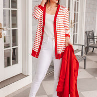 Have You Heard Cardigan in Red-Womens-Ave Shops-[option4]-[option5]-[option6]-[option7]-[option8]-Shop-Boutique-Clothing-for-Women-Online