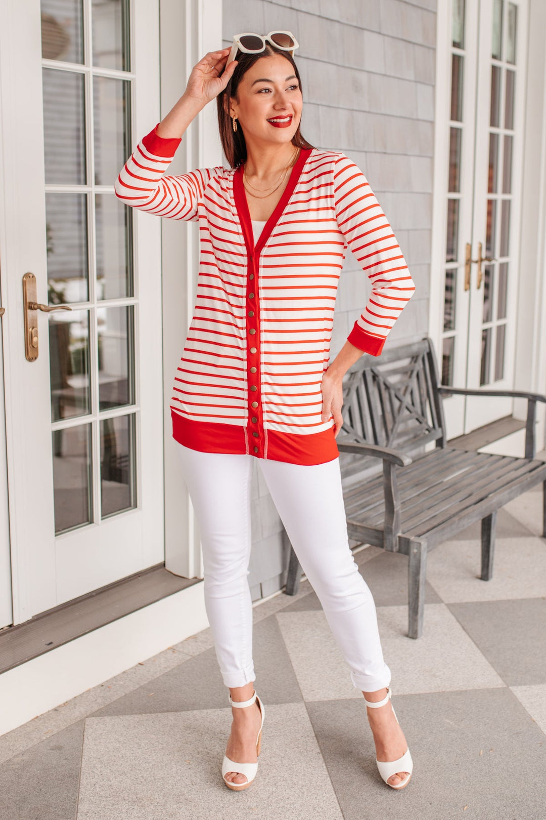 Have You Heard Cardigan in Red-Womens-Ave Shops-[option4]-[option5]-[option6]-[option7]-[option8]-Shop-Boutique-Clothing-for-Women-Online