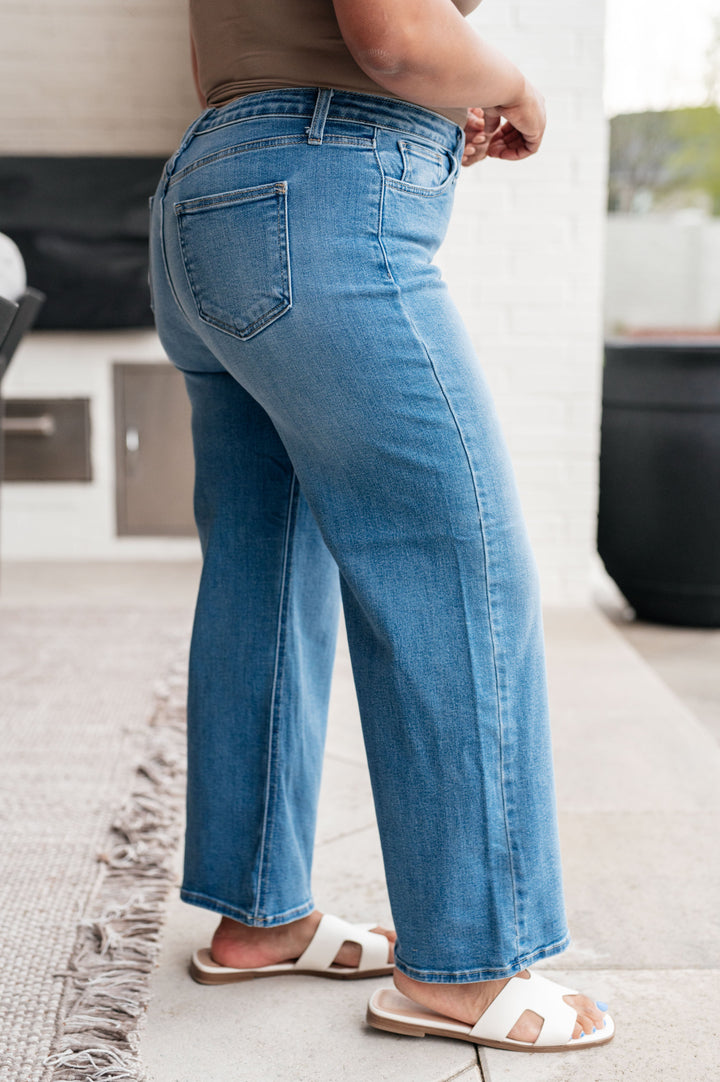 Judy Blue Hayes High Rise Wide Leg Crop Jeans-Denim-Ave Shops-[option4]-[option5]-[option6]-[option7]-[option8]-Shop-Boutique-Clothing-for-Women-Online