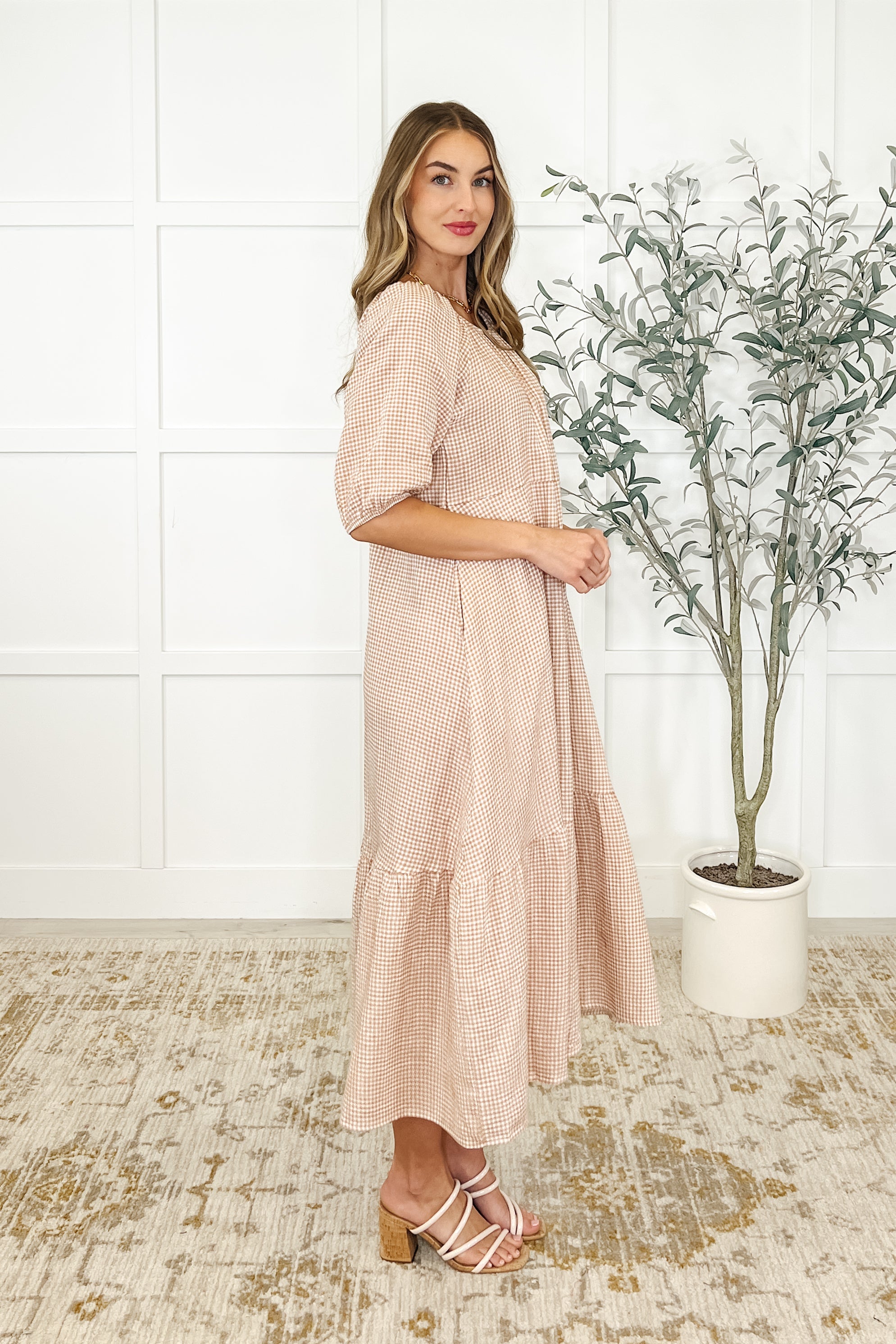 Hazel Dress in Toffee-Womens-Ave Shops-[option4]-[option5]-[option6]-[option7]-[option8]-Shop-Boutique-Clothing-for-Women-Online