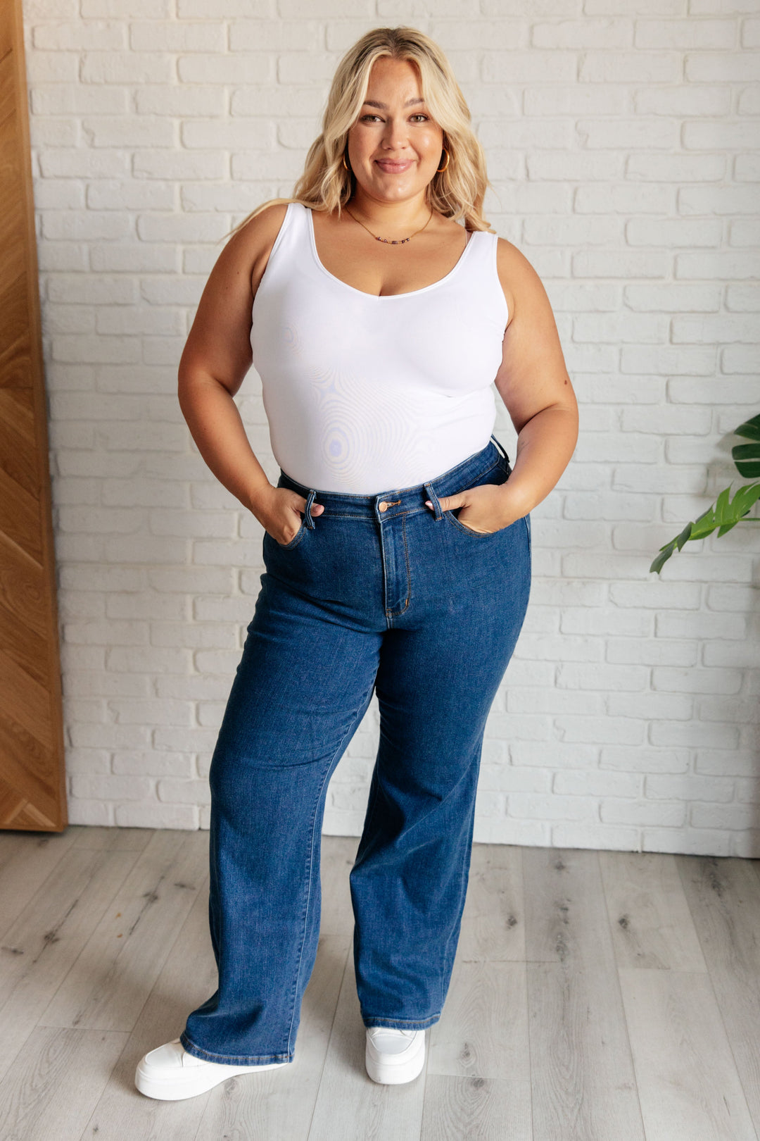 Judy Blue Hazel High Rise Vintage Wide Leg Jeans-Denim-Ave Shops-[option4]-[option5]-[option6]-[option7]-[option8]-Shop-Boutique-Clothing-for-Women-Online