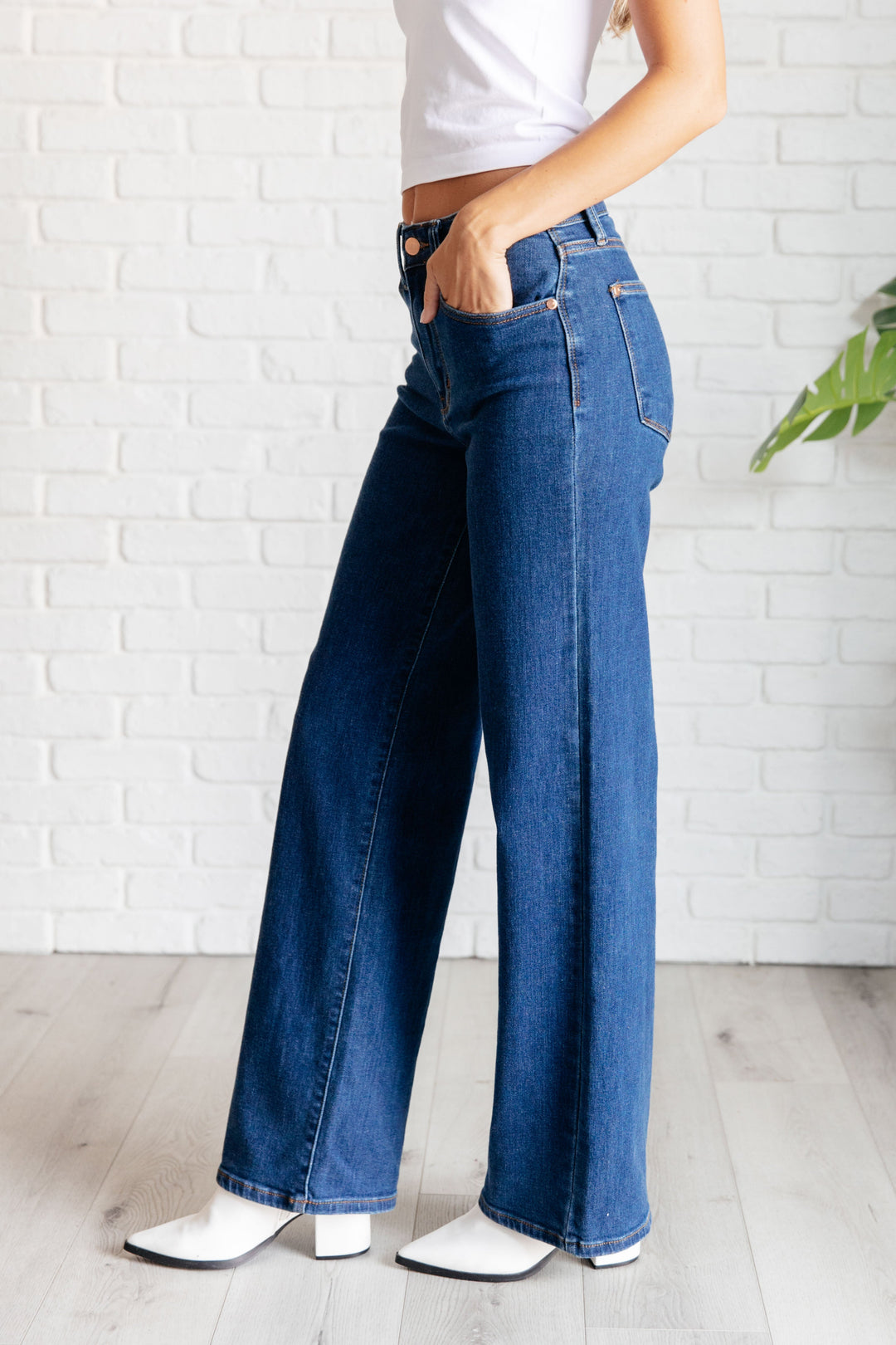 Judy Blue Hazel High Rise Vintage Wide Leg Jeans-Denim-Ave Shops-[option4]-[option5]-[option6]-[option7]-[option8]-Shop-Boutique-Clothing-for-Women-Online