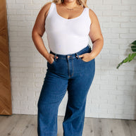 Judy Blue Hazel High Rise Vintage Wide Leg Jeans-Denim-Ave Shops-[option4]-[option5]-[option6]-[option7]-[option8]-Shop-Boutique-Clothing-for-Women-Online