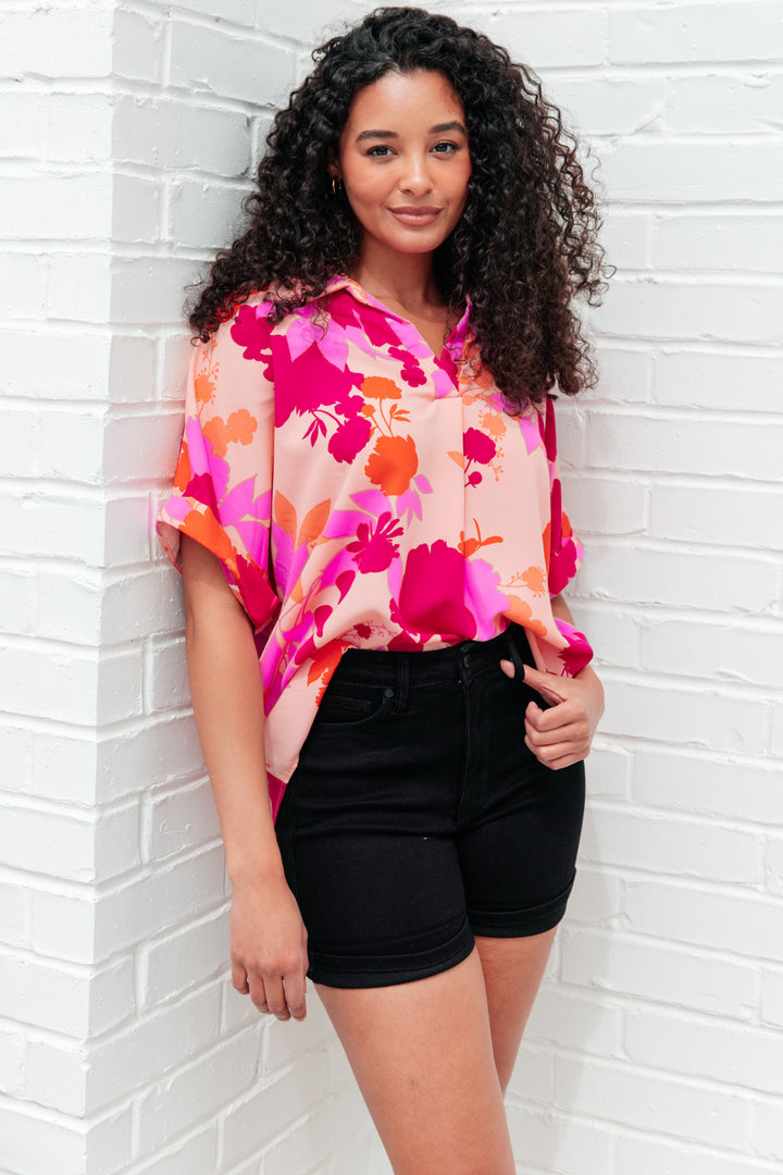 Hazy Cosmic Jive Relaxed Blouse-Tops-Ave Shops-[option4]-[option5]-[option6]-[option7]-[option8]-Shop-Boutique-Clothing-for-Women-Online