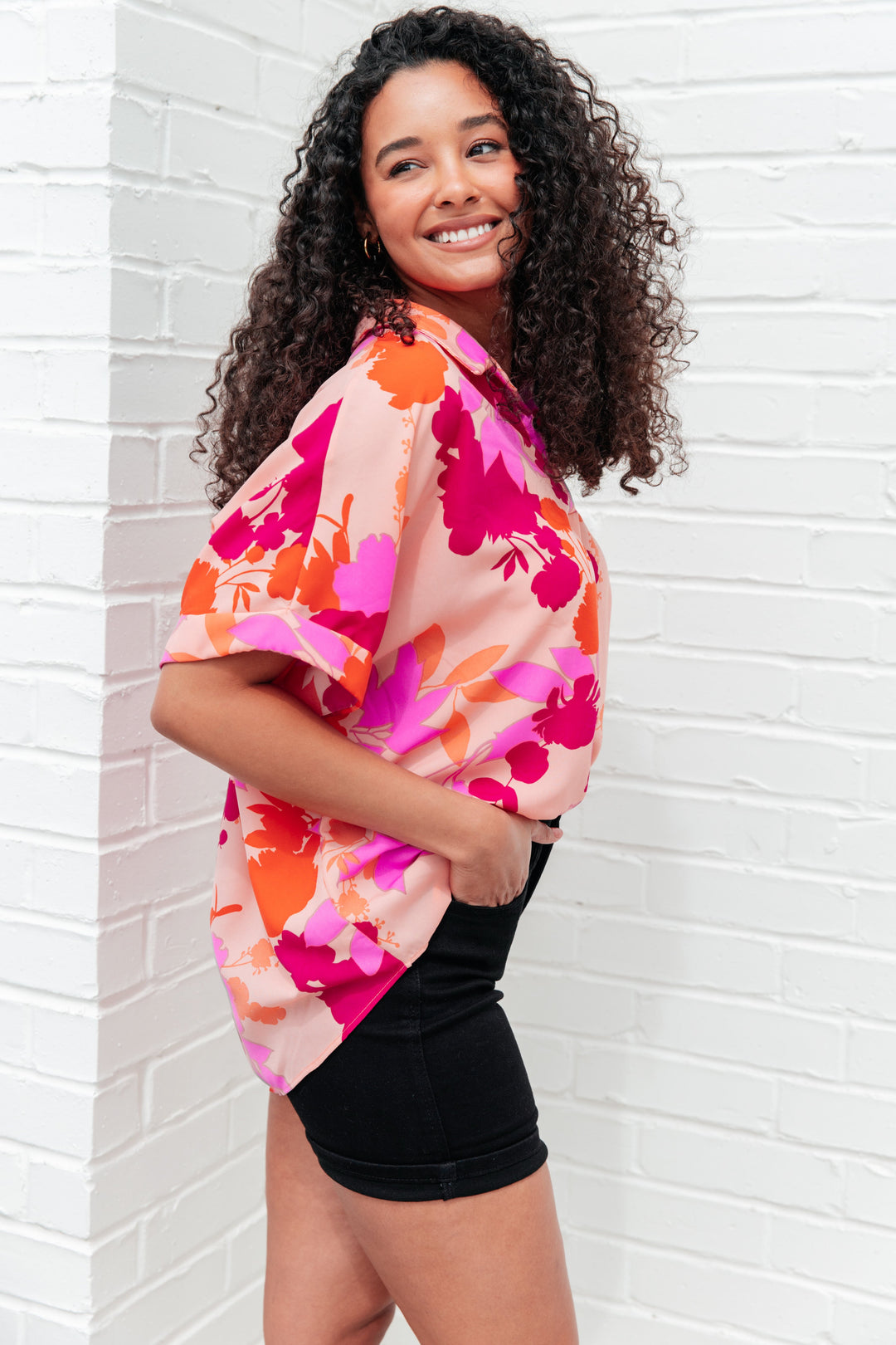 Hazy Cosmic Jive Relaxed Blouse-Tops-Ave Shops-[option4]-[option5]-[option6]-[option7]-[option8]-Shop-Boutique-Clothing-for-Women-Online