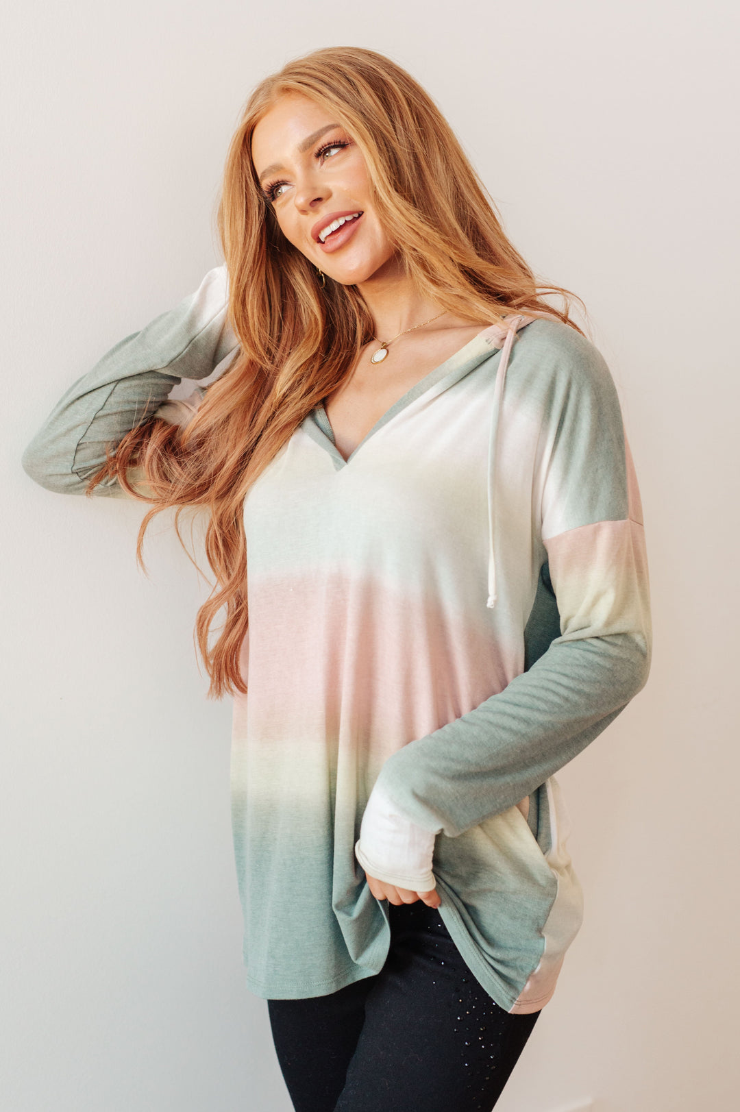 Hazy Horizon Ombre Hoodie-Tops-Ave Shops-[option4]-[option5]-[option6]-[option7]-[option8]-Shop-Boutique-Clothing-for-Women-Online