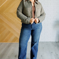 Hear Me Out Lightweight Puffer Jacket in Olive-Layers-Ave Shops-[option4]-[option5]-[option6]-[option7]-[option8]-Shop-Boutique-Clothing-for-Women-Online