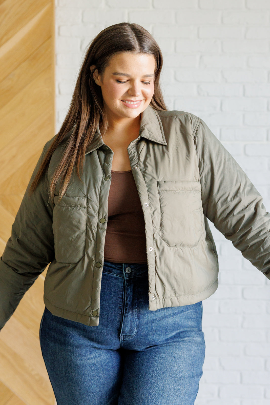 Hear Me Out Lightweight Puffer Jacket in Olive-Layers-Ave Shops-[option4]-[option5]-[option6]-[option7]-[option8]-Shop-Boutique-Clothing-for-Women-Online