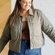 Hear Me Out Lightweight Puffer Jacket in Olive-Layers-Ave Shops-[option4]-[option5]-[option6]-[option7]-[option8]-Shop-Boutique-Clothing-for-Women-Online
