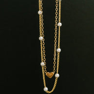 Heart of Gold Pendant Necklace Layered Set in Gold-Womens-Ave Shops-[option4]-[option5]-[option6]-[option7]-[option8]-Shop-Boutique-Clothing-for-Women-Online