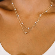 Heart of Gold Pendant Necklace Layered Set in Gold-Womens-Ave Shops-[option4]-[option5]-[option6]-[option7]-[option8]-Shop-Boutique-Clothing-for-Women-Online