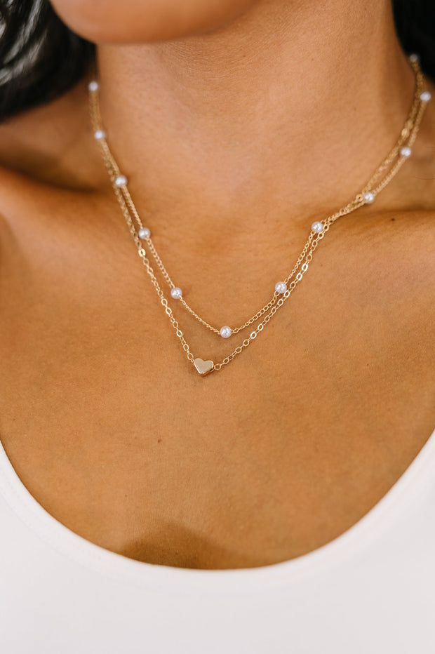 Heart of Gold Pendant Necklace Layered Set in Gold-Womens-Ave Shops-[option4]-[option5]-[option6]-[option7]-[option8]-Shop-Boutique-Clothing-for-Women-Online