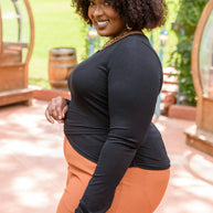 Here For It Long Sleeve Ribbed Crop Top-Womens-Ave Shops-[option4]-[option5]-[option6]-[option7]-[option8]-Shop-Boutique-Clothing-for-Women-Online