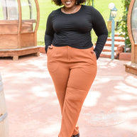 Here For It Long Sleeve Ribbed Crop Top-Womens-Ave Shops-[option4]-[option5]-[option6]-[option7]-[option8]-Shop-Boutique-Clothing-for-Women-Online