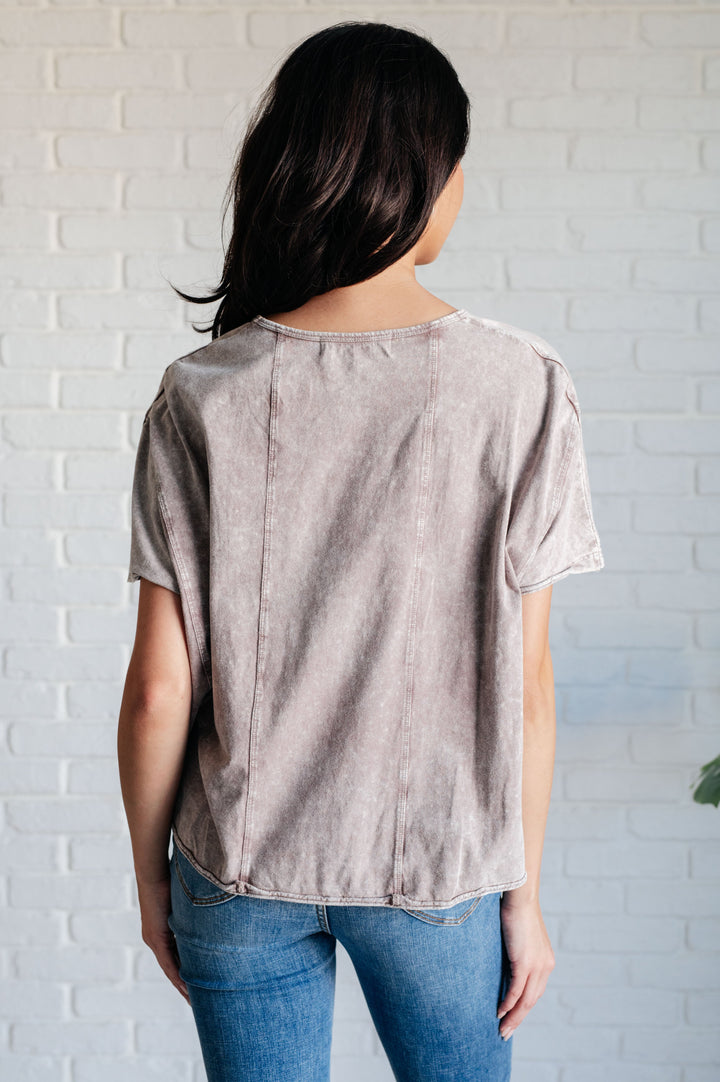 Here for the Vibes Mineral Wash Spliced Tee-Tops-Ave Shops-[option4]-[option5]-[option6]-[option7]-[option8]-Shop-Boutique-Clothing-for-Women-Online