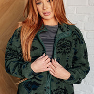 High Perspective Geometric Fleece Jacket-Layers-Ave Shops-[option4]-[option5]-[option6]-[option7]-[option8]-Shop-Boutique-Clothing-for-Women-Online