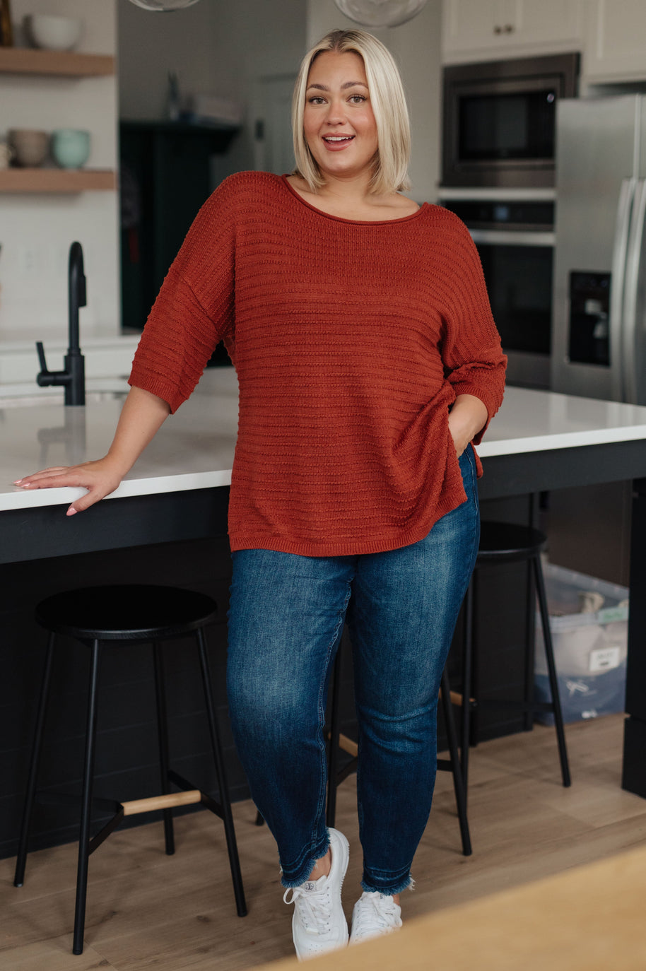 High Tide Oversize Top in Rust-Tops-Ave Shops-[option4]-[option5]-[option6]-[option7]-[option8]-Shop-Boutique-Clothing-for-Women-Online