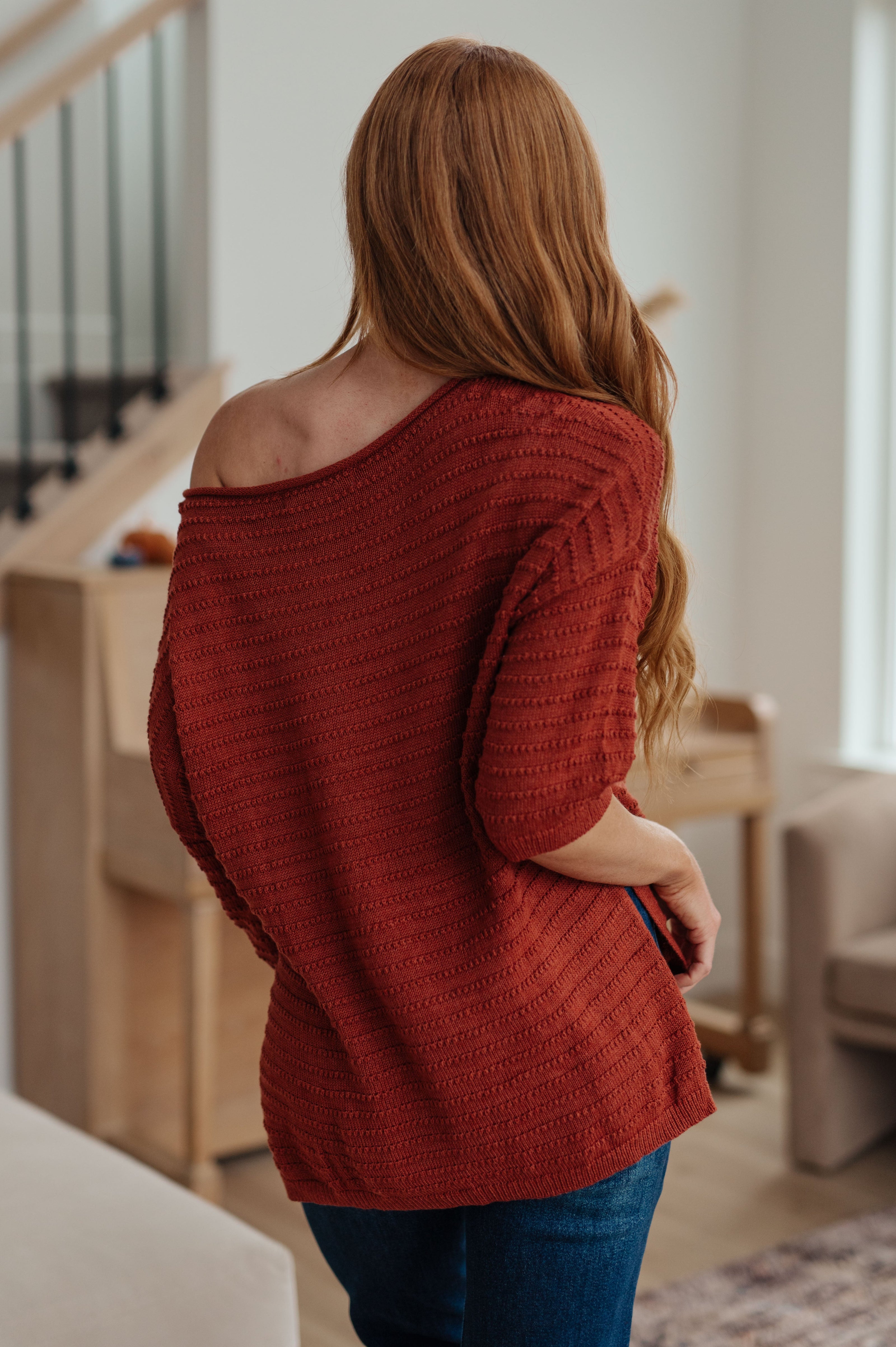 High Tide Oversize Top in Rust-Tops-Ave Shops-[option4]-[option5]-[option6]-[option7]-[option8]-Shop-Boutique-Clothing-for-Women-Online