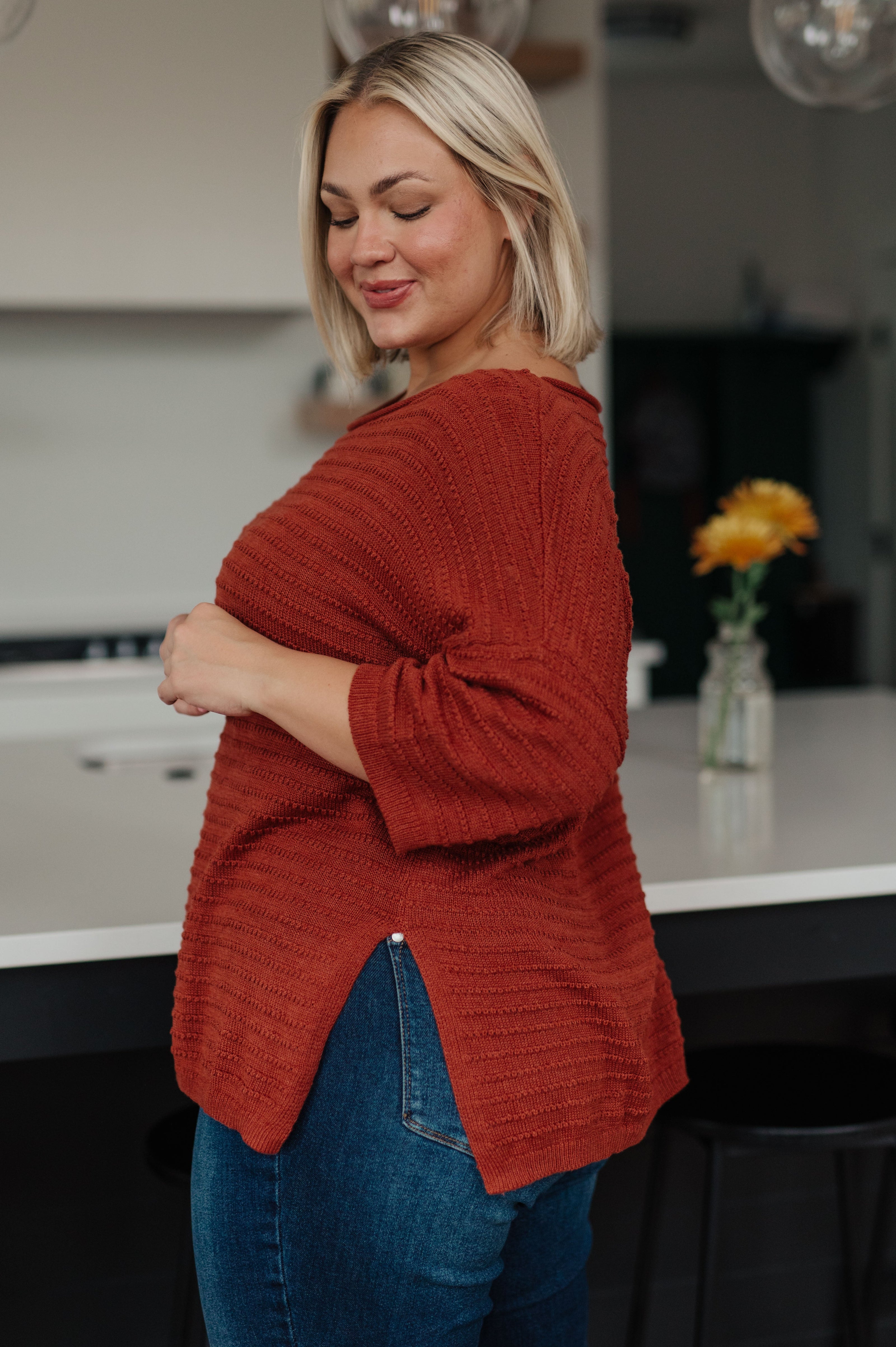 High Tide Oversize Top in Rust-Tops-Ave Shops-[option4]-[option5]-[option6]-[option7]-[option8]-Shop-Boutique-Clothing-for-Women-Online