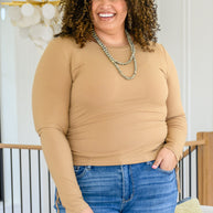 Hold Me Tight Ribbed Long Sleeve Top In Tan-Tops-Ave Shops-[option4]-[option5]-[option6]-[option7]-[option8]-Shop-Boutique-Clothing-for-Women-Online