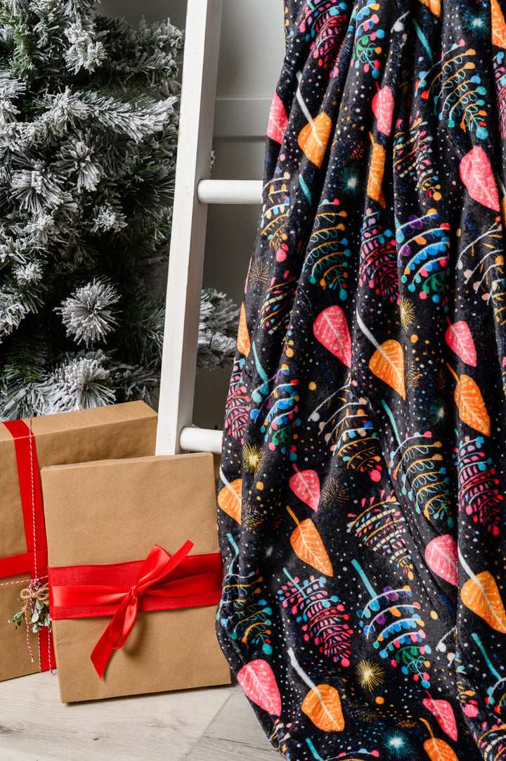 Holiday Fleece Blanket in Neon Trees-Home & Decor-Ave Shops-OS-[option4]-[option5]-[option6]-[option7]-[option8]-Shop-Boutique-Clothing-for-Women-Online