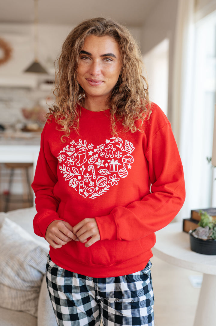 Holiday Heart Sweatshirt-Tops-Ave Shops-[option4]-[option5]-[option6]-[option7]-[option8]-Shop-Boutique-Clothing-for-Women-Online