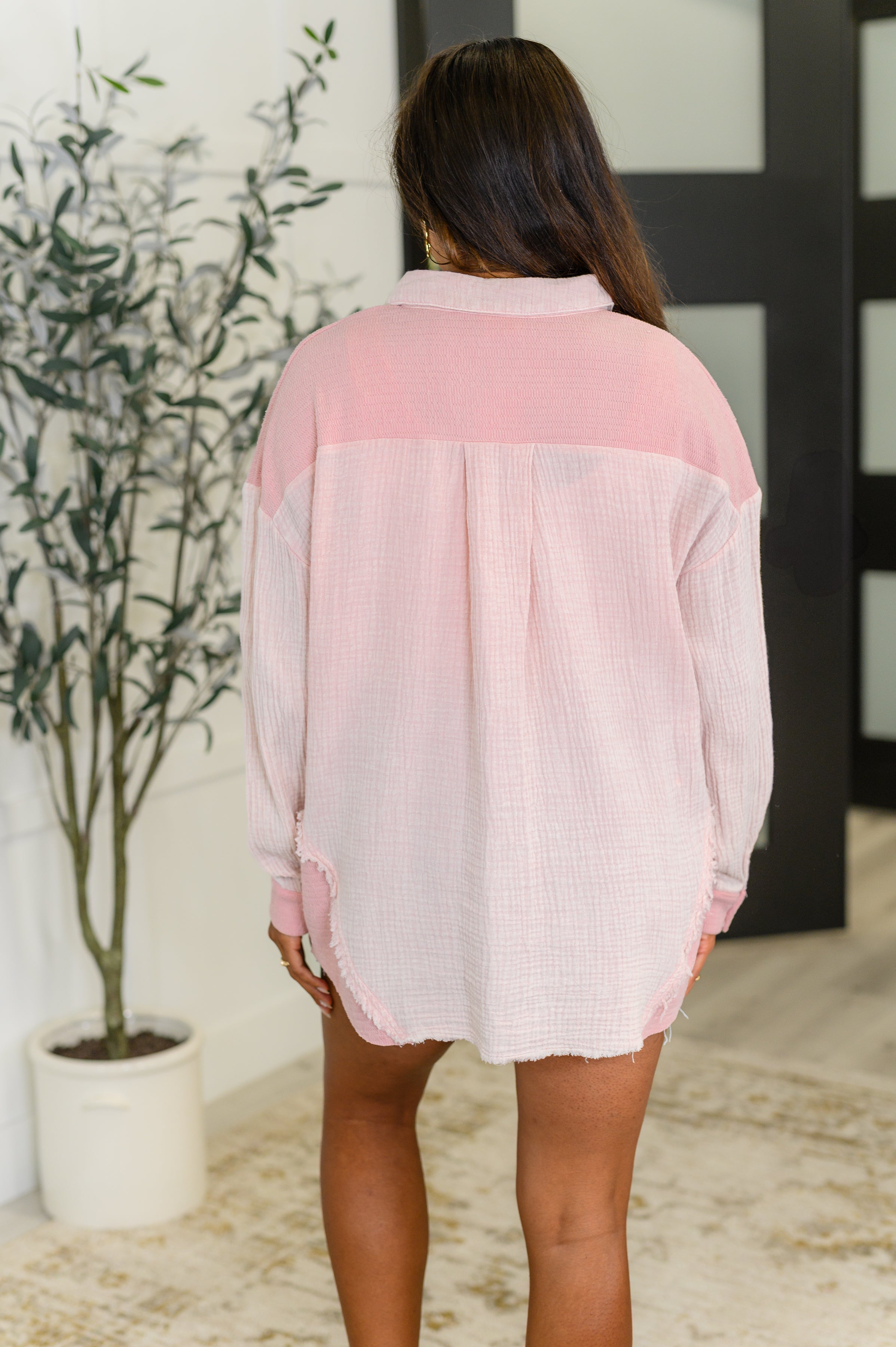 Hot & Unbothered Full Front Button Down Shacket in Pink-Womens-Ave Shops-[option4]-[option5]-[option6]-[option7]-[option8]-Shop-Boutique-Clothing-for-Women-Online