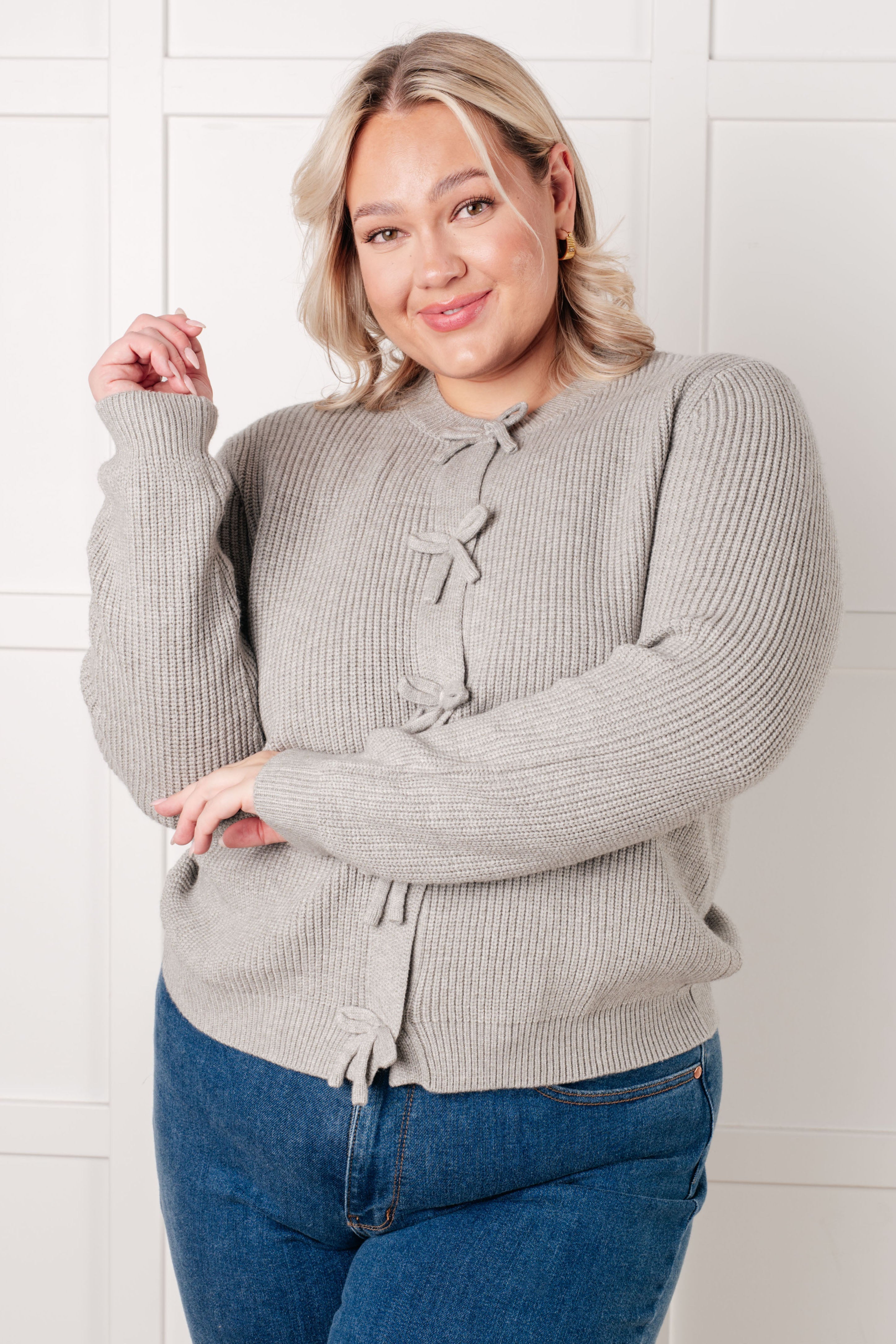 I Don't Know Why Bow Front Cardigan-Tops-Ave Shops-[option4]-[option5]-[option6]-[option7]-[option8]-Shop-Boutique-Clothing-for-Women-Online