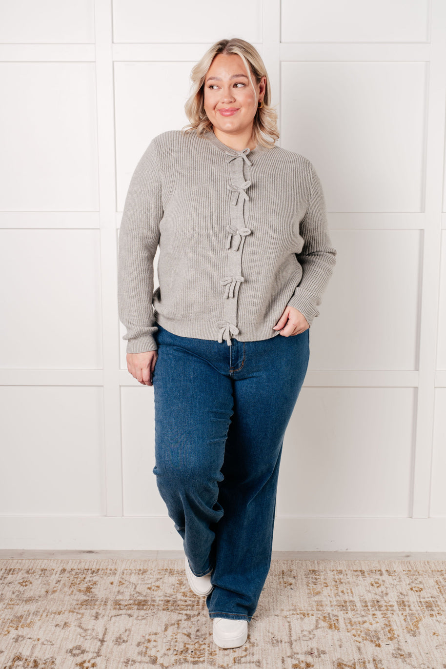 I Don't Know Why Bow Front Cardigan-Tops-Ave Shops-[option4]-[option5]-[option6]-[option7]-[option8]-Shop-Boutique-Clothing-for-Women-Online