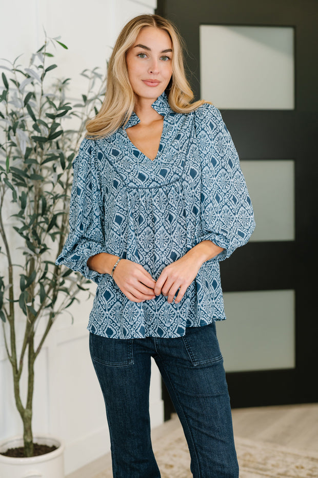 I Gave You My Heart Floral Babydoll Blouse-Womens-Ave Shops-[option4]-[option5]-[option6]-[option7]-[option8]-Shop-Boutique-Clothing-for-Women-Online