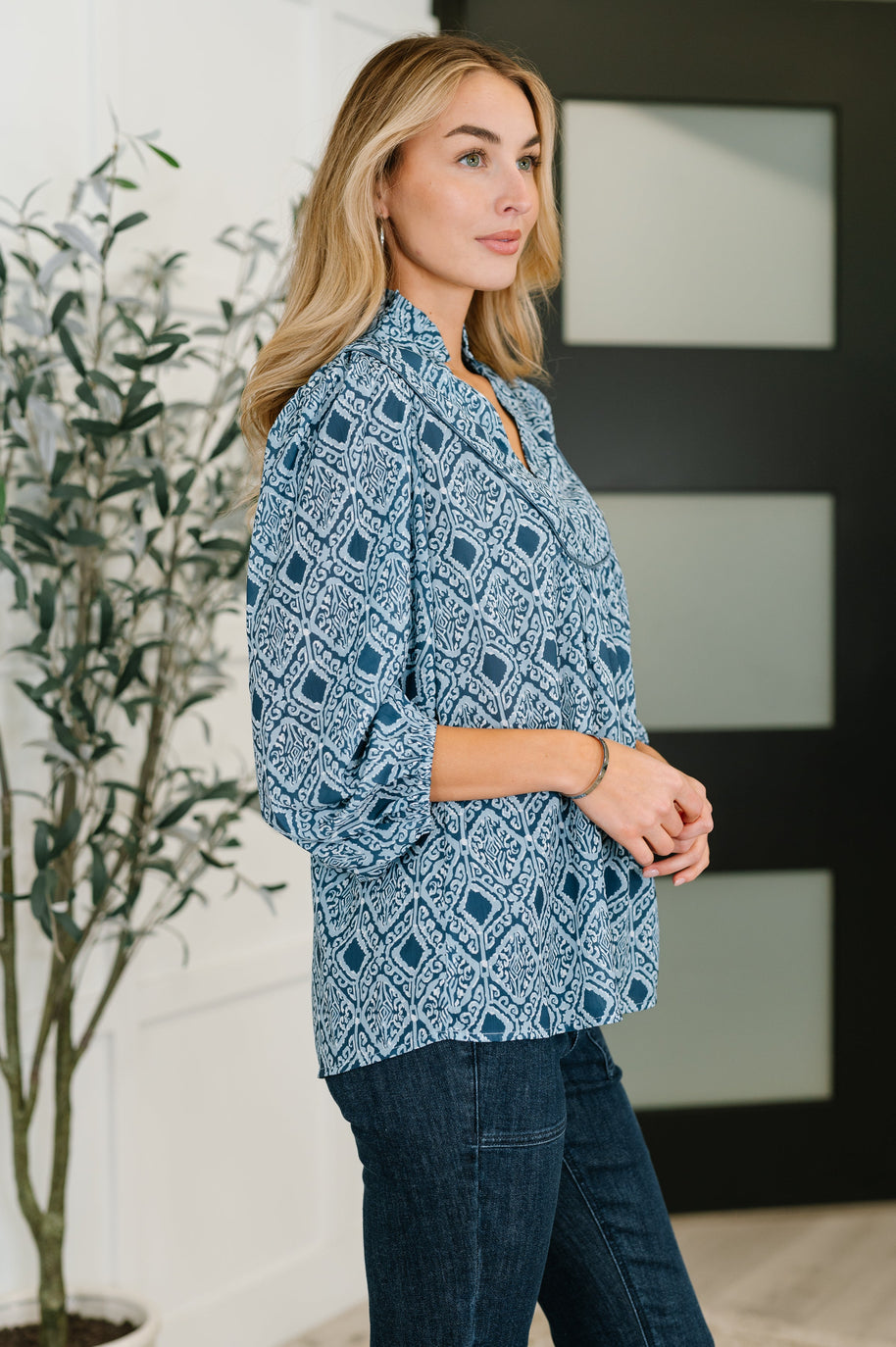 I Gave You My Heart Floral Babydoll Blouse-Womens-Ave Shops-[option4]-[option5]-[option6]-[option7]-[option8]-Shop-Boutique-Clothing-for-Women-Online