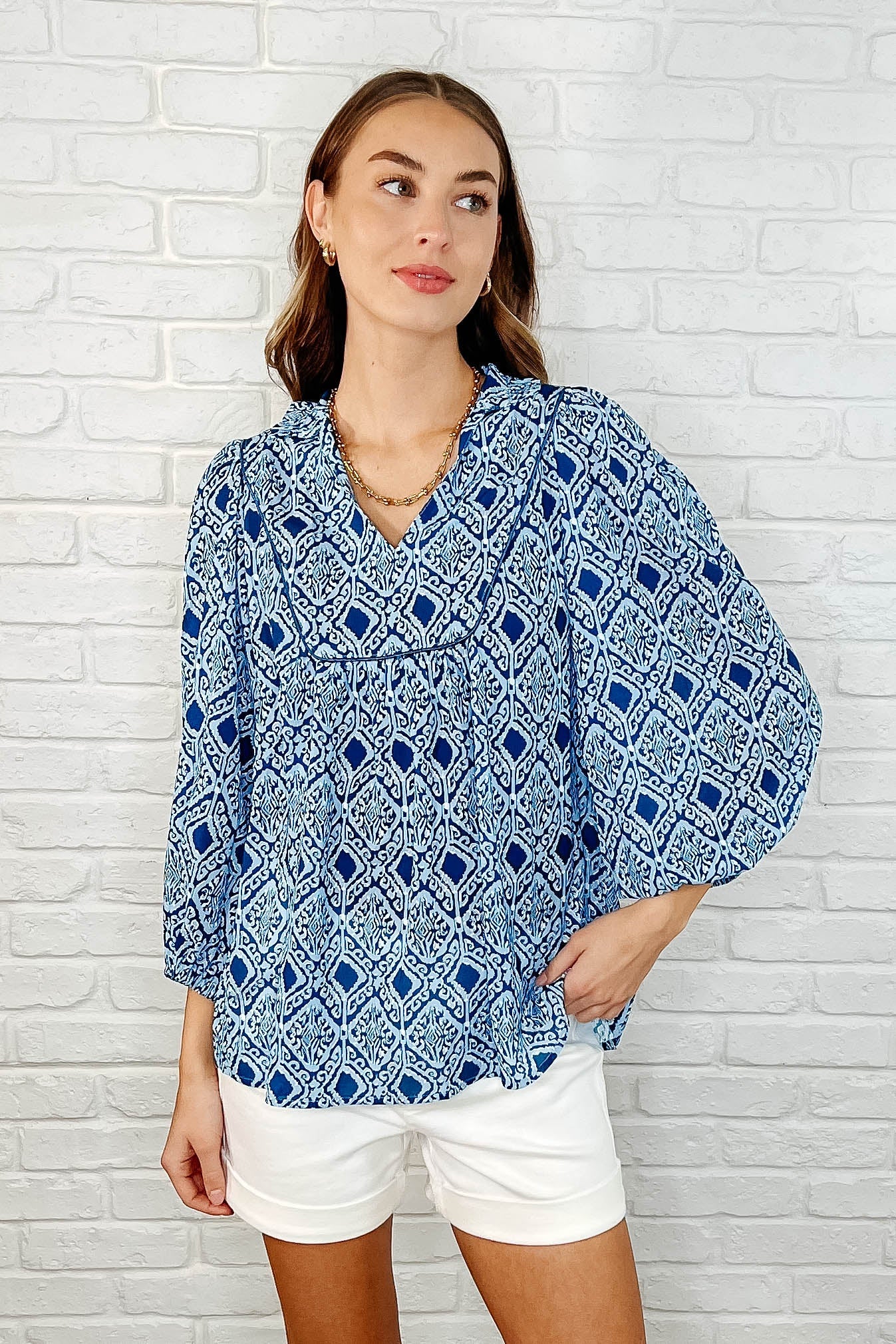 I Gave You My Heart Floral Babydoll Blouse-Womens-Ave Shops-[option4]-[option5]-[option6]-[option7]-[option8]-Shop-Boutique-Clothing-for-Women-Online