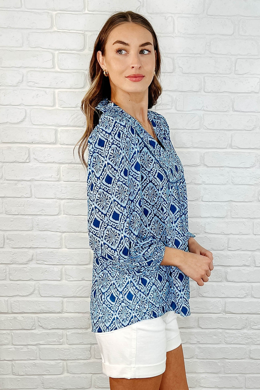 I Gave You My Heart Floral Babydoll Blouse-Womens-Ave Shops-[option4]-[option5]-[option6]-[option7]-[option8]-Shop-Boutique-Clothing-for-Women-Online