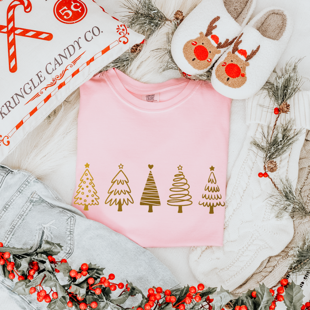 GOLD FOIL christmas trees-JOCOink-[option4]-[option5]-[option6]-[option7]-[option8]-Shop-Boutique-Clothing-for-Women-Online