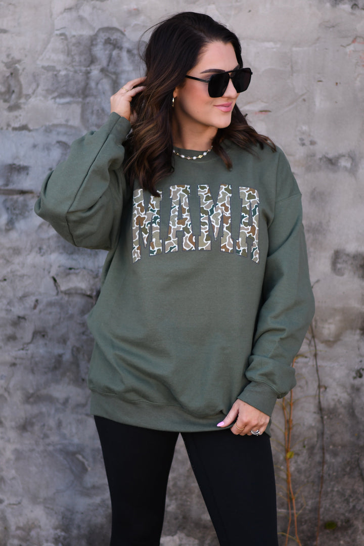 Camo Mama Pullover-P&PD Wholesale-[option4]-[option5]-[option6]-[option7]-[option8]-Shop-Boutique-Clothing-for-Women-Online