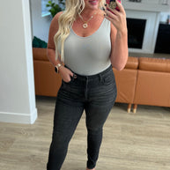 Judy Blue Octavia High Rise Control Top Skinny Jeans in Washed Black-Denim-Ave Shops-[option4]-[option5]-[option6]-[option7]-[option8]-Shop-Boutique-Clothing-for-Women-Online