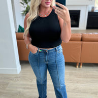 Judy Blue Campbell High Rise Center Seam Detail Straight Jeans-Womens-Ave Shops-[option4]-[option5]-[option6]-[option7]-[option8]-Shop-Boutique-Clothing-for-Women-Online