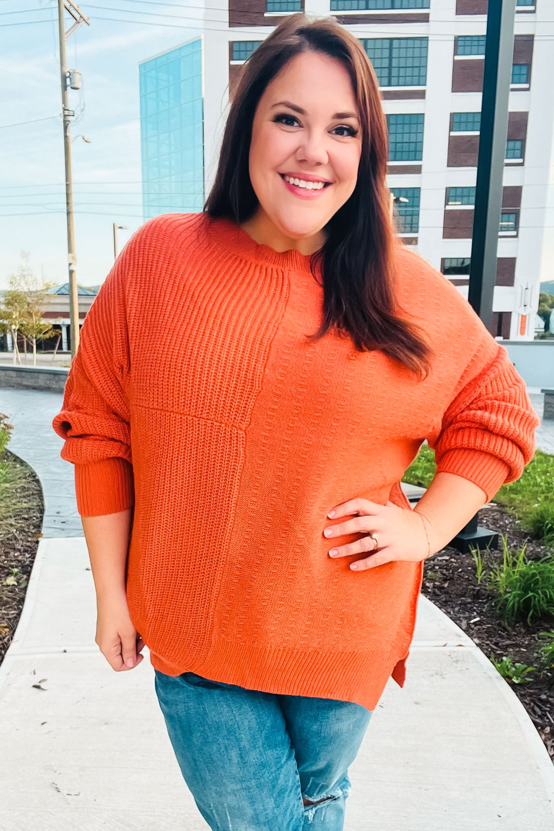 Autumn Vibes Pumpkin Asymmetrical Knit Sweater-Haptics-[option4]-[option5]-[option6]-[option7]-[option8]-Shop-Boutique-Clothing-for-Women-Online