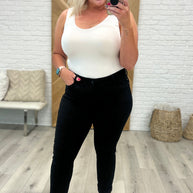 Judy Blue Edith Mid Rise Classic Slim Jeans in Black-Denim-Ave Shops-[option4]-[option5]-[option6]-[option7]-[option8]-Shop-Boutique-Clothing-for-Women-Online