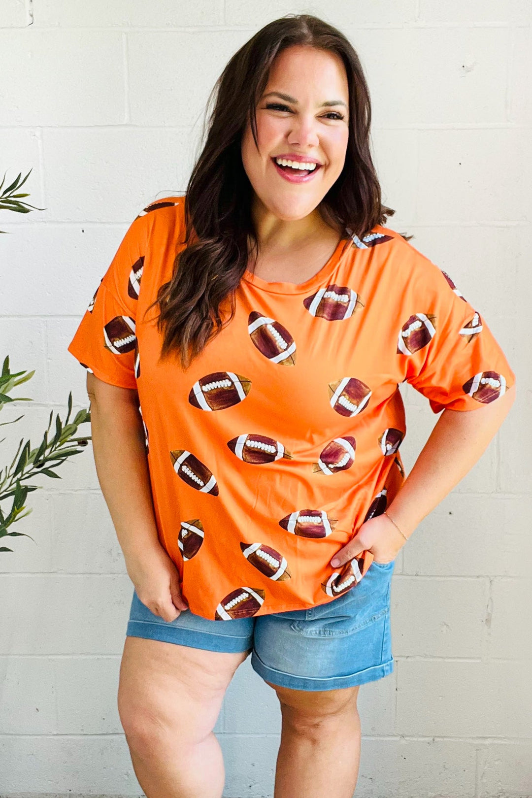 Game Day Orange Football Print Knit Top-Haptics-[option4]-[option5]-[option6]-[option7]-[option8]-Shop-Boutique-Clothing-for-Women-Online