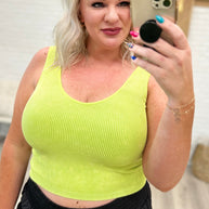 Fundamentals Ribbed Seamless Reversible Tank in Green-Tops-Ave Shops-[option4]-[option5]-[option6]-[option7]-[option8]-Shop-Boutique-Clothing-for-Women-Online