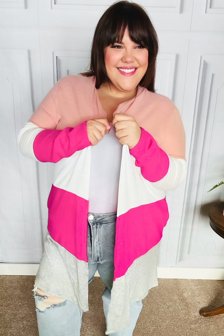 Face The Day Blush Wide Stripe Hacci Colorblock Cardigan-Haptics-Small-[option4]-[option5]-[option6]-[option7]-[option8]-Shop-Boutique-Clothing-for-Women-Online