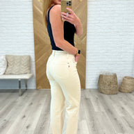 Judy Blue Alice High Rise Over Dyed 90's Straight Jeans in Light Khaki-Denim-Ave Shops-[option4]-[option5]-[option6]-[option7]-[option8]-Shop-Boutique-Clothing-for-Women-Online