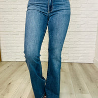 Judy Blue Ariana High Rise Double Button Waistband Flare Jeans-Womens-Ave Shops-[option4]-[option5]-[option6]-[option7]-[option8]-Shop-Boutique-Clothing-for-Women-Online