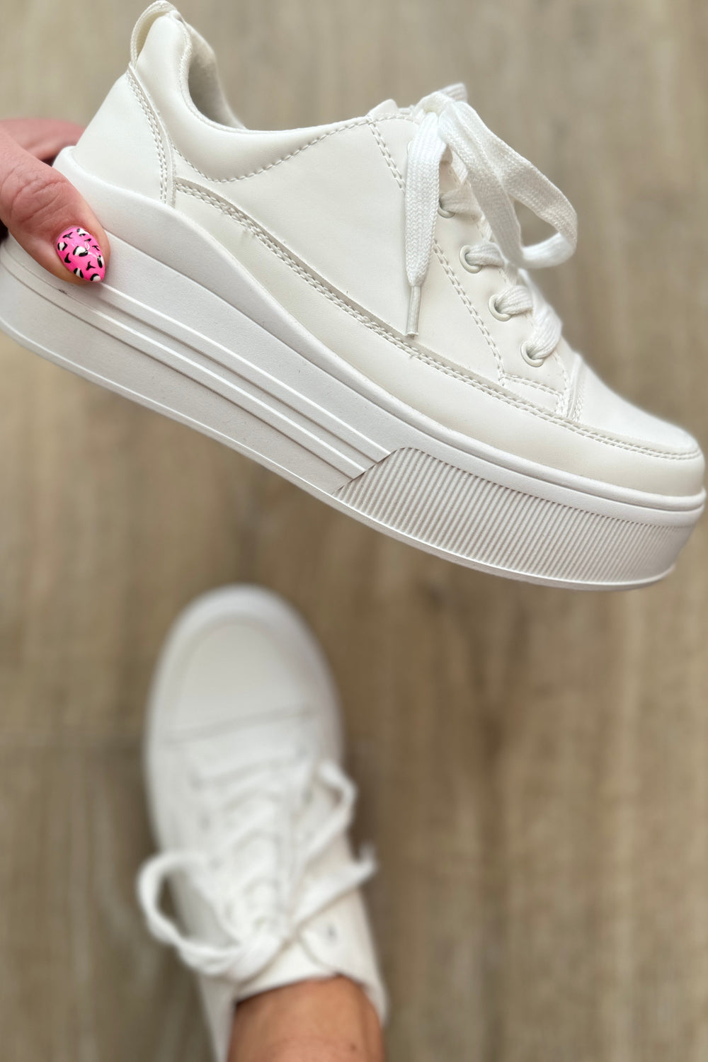 Take You Anywhere Sneakers in White-Womens-Ave Shops-[option4]-[option5]-[option6]-[option7]-[option8]-Shop-Boutique-Clothing-for-Women-Online